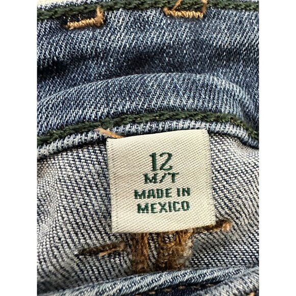 LL Bean BeanFlex Jeans Women 12 M/T Bootcut Leg Favorite Fit High Rise - Picture 5 of 12